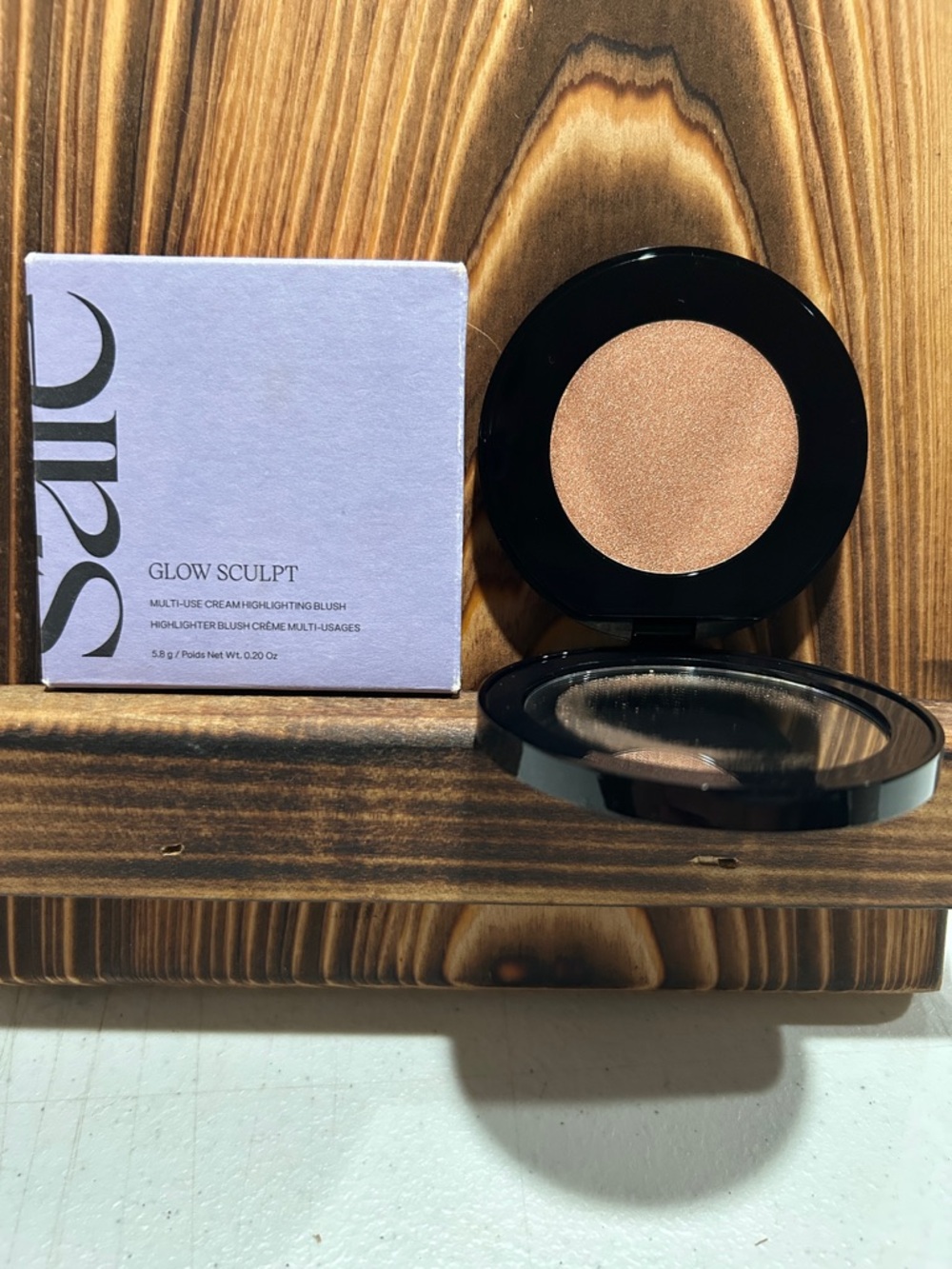 Saie Glow Sculpt Cream Highlighter - Quartzglow